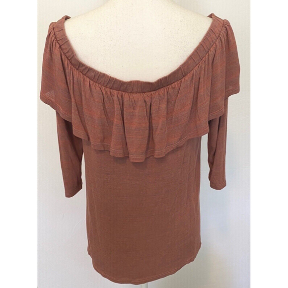 Anthropologie DOLAN Left Coast Charla Off Shoulder Top Size Large - Picture 5 of 7